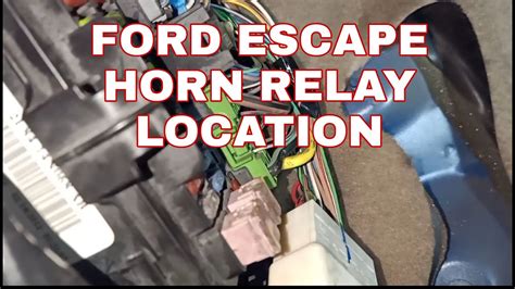 ford escape horn fuse location